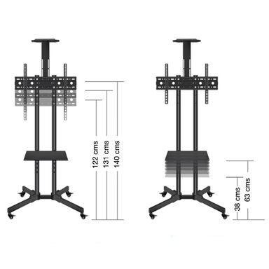SOPORTE TV CON RUEDAS BASE PEDESTAL MÓVIL NEWO - 5