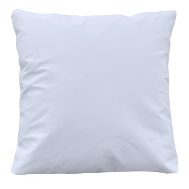 FUNDA COJÍN ELIZABETH PEPER DECORATIVO ECOCUERO 45 X 45 CM BLANCO - 1