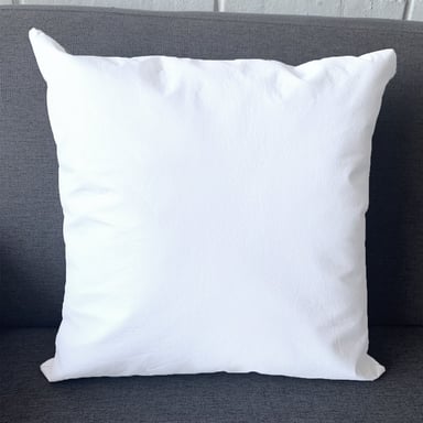 FUNDA COJÍN ELIZABETH PEPER DECORATIVO ECOCUERO 45 X 45 CM BLANCO - 2