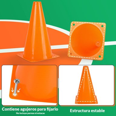 PACK DE 10 CONOS DEPORTIVOS 32 CM - 4