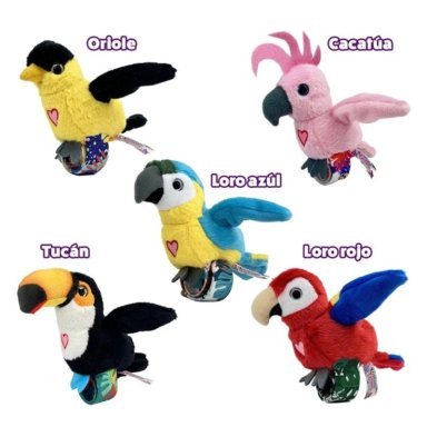 PELUCHE REPITE CANTA ALETEA HAPPY YAPPERS CACATUA - 2