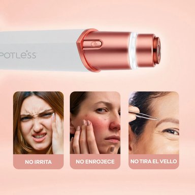DEPILADORA DE VELLO FACIAL 2 EN 1 SPOTLESS - 9