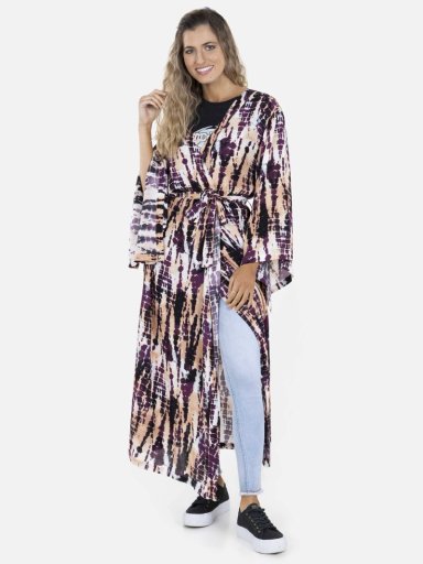 BLUSA WATERFALL KIMONO MUJER MULTICOLOR MAUI AND SONS - 1