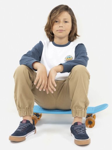 PANTALÓN ALGODÓN NIÑO MAUI & SONS CAFÉ JOGGER FIT 5N1124-KI23 - 2