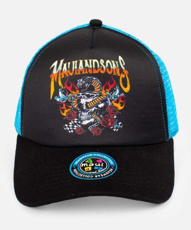 JOCKEY MAUI & SONS 5AJ1863-KV NEGRO SKULL & SNAKE TRUCKER NIÑO MAUI AND SONS - 3