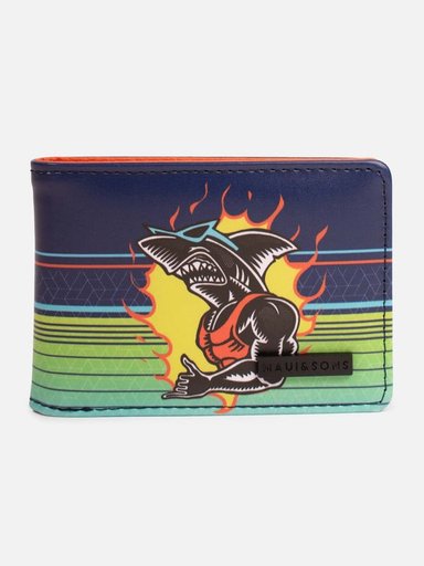 BILLETERA FLAME SHARK MULTICOLOR NIÑO MAUI AND SONS - 1