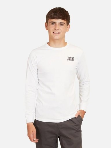 POLERA MANGA LARGA ALGODÓN UNISEX MAUI & SONS 5P1055-MI TUKA BLANCO INFANTIL - 1