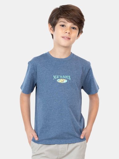 POLERA MANGA CORTA NIÑO MAUI & SONS 5P834-KV25 MC CALIFORNIA YOL AZUL - 1