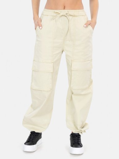 PANTALON ALGODÓN REGULAR FIT MUJER MAUI & SONS BEIGE 5N1045-WV25 PATRY - 1