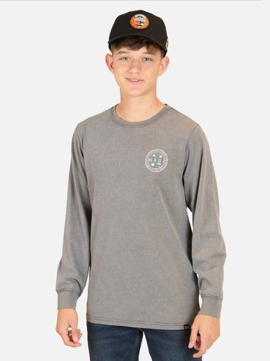POLERA ML MOAI GRIS INFANTIL MAUI AND SONS - 1