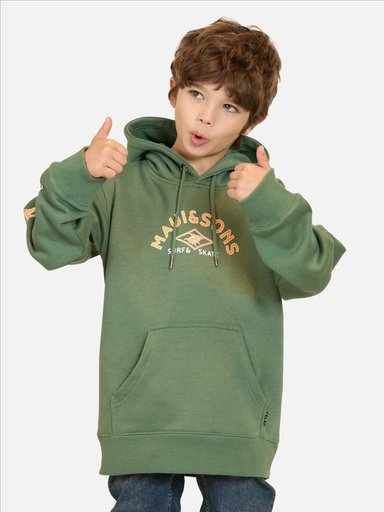 POLERON CANGURO GEMA VERDE INFANTIL MAUI AND SONS - 1