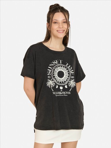 POLERA MC SIRENE EN COLOR NEGRO MUJER MAUI AND SONS - 1