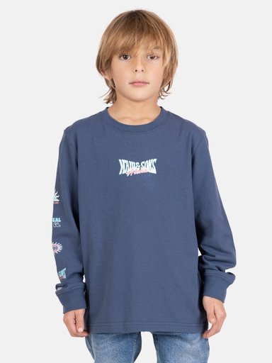 POLERA ML SHARKY CELESTE INFANTIL MAUI AND SONS - 1