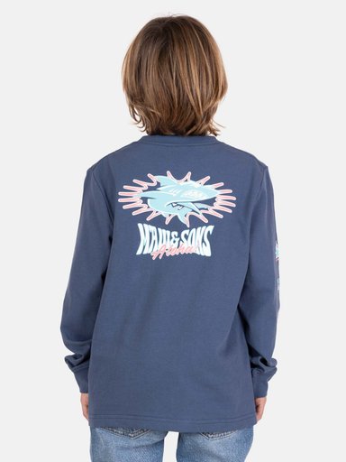 POLERA ML SHARKY CELESTE INFANTIL MAUI AND SONS - 2