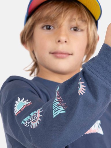 POLERA ML SHARKY CELESTE INFANTIL MAUI AND SONS - 3