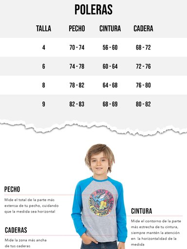 POLERA ML SHARKY CELESTE INFANTIL MAUI AND SONS - 5