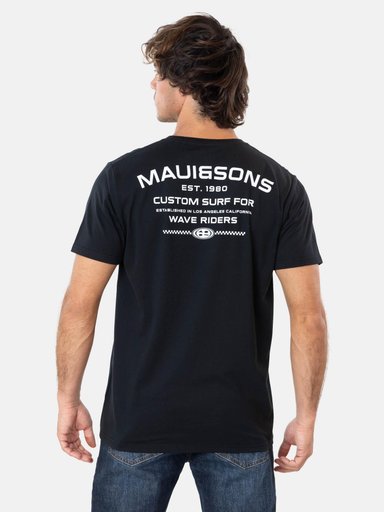PACK POLERA CINTURON STARDUST NEGRO HOMBRE MAUI AND SONS - 2