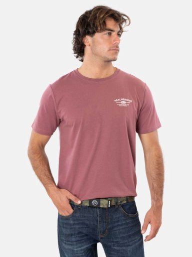 PACK POLERA CINTURON STARDUST ROJO HOMBRE MAUI AND SONS - 1