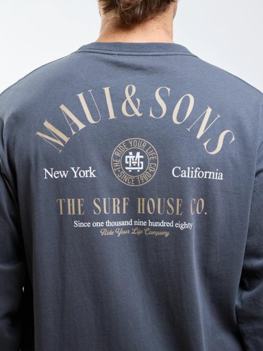 POLERA ML SURF HOUSE GRIS HOMBRE MAUI AND SONS - 4