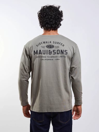 POLERA ML ELEMENTALS LY VERDE HOMBRE MAUI AND SONS - 2