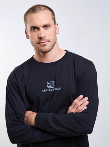 POLERA ML CAPSULE NEGRO HOMBRE MAUI AND SONS - 4