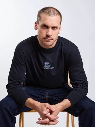 POLERA ML CAPSULE NEGRO HOMBRE MAUI AND SONS - 6
