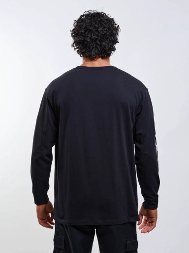 POLERA ML OLD TEE NEGRO HOMBRE MAUI AND SONS - 6