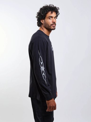 POLERA ML OLD TEE NEGRO HOMBRE MAUI AND SONS - 7
