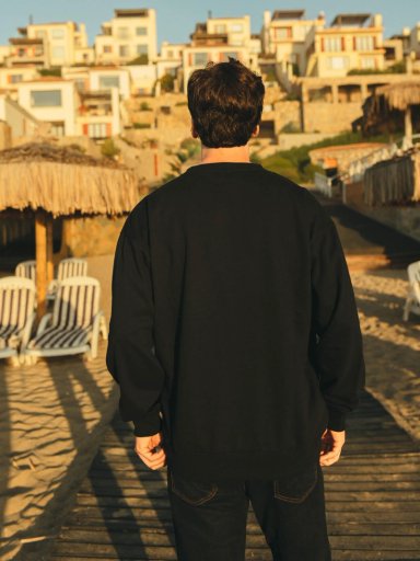 POLERON CR BALANCE CREW NEGRO HOMBRE MAUI AND SONS - 2