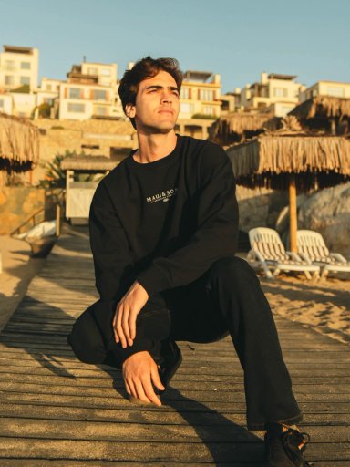 POLERON CR BALANCE CREW NEGRO HOMBRE MAUI AND SONS - 3