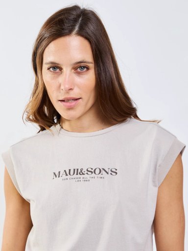 POLERA MC NIUE BEIGE MUJER MAUI AND SONS - 8