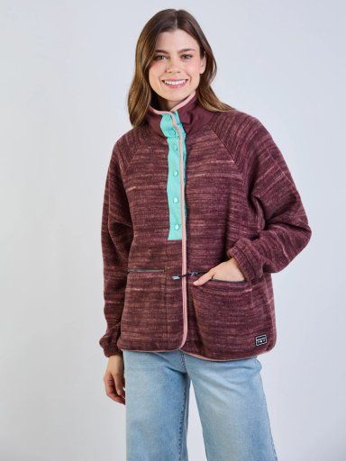 POLERON POLAR VINTAGE KHAKI MULTICOLOR MUJER MAUI AND SONS - 7