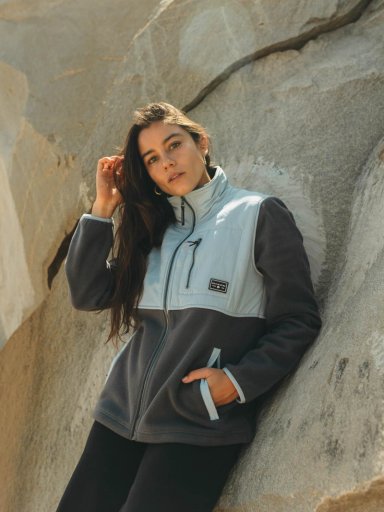 POLERON POLAR QUITE GRIS MUJER MAUI AND SONS - 1