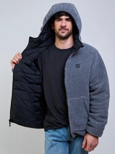 PARKA REVERSIBLE FLUX NEGRO HOMBRE MAUI AND SONS - 6