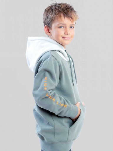 POLERON CANGURO CLEARWATER VERDE INFANTIL MAUI AND SONS - 2