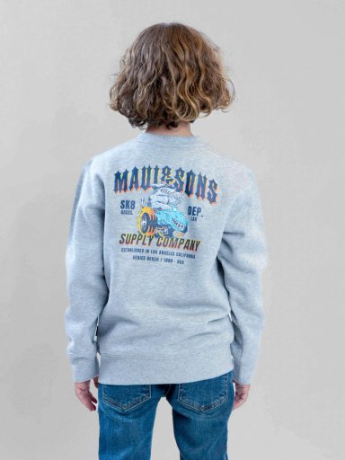 POLERON CR FIELDTRIP GRIS INFANTIL MAUI AND SONS - 3