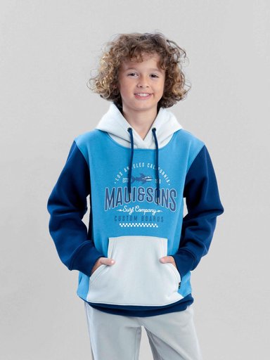 POLERON CANGURO COASTFALL CELESTE INFANTIL MAUI AND SONS - 1