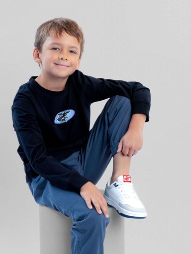 POLERA ML COASTWARDYL  NEGRO INFANTIL MAUI AND SONS - 6