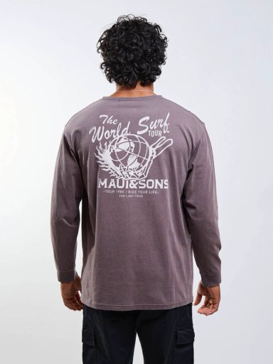 POLERA ML THE WORLD SURF CAFE  HOMBRE MAUI AND SONS - 2