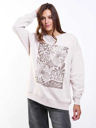 POLERON CR PHUKET BEIGE MUJER MAUI AND SONS - 5