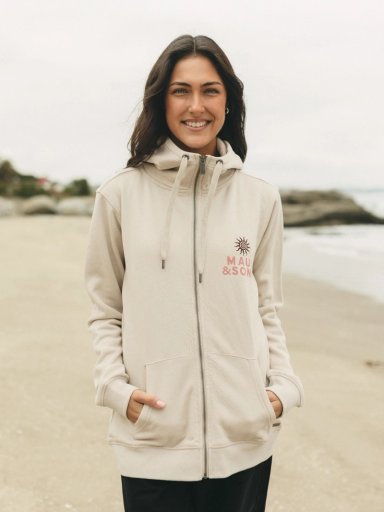 POLERON FZ BORA BORA BEIGE MUJER MAUI AND SONS - 1