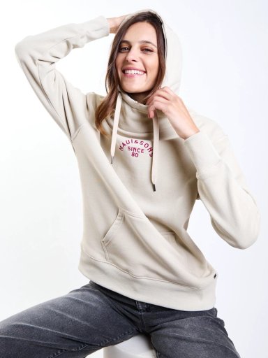 POLERON MUJER MAUI AND SONS CANGURO BALI BEIGE - 6