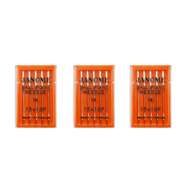 AGUJAS PARA MAQUINA – N°14 PUNTA DE BOLA (3 CAJAS) - 1