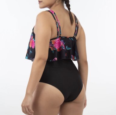 BIKINI TIRO ALTO VALHALLA BLACK ROSE - 3