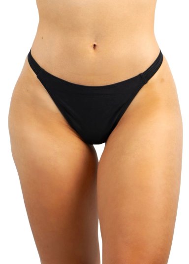 PARTE DE ABAJO BIKINI TANGA COLALESS NEGRO - 2