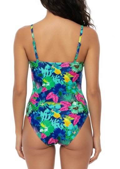 TRAJE DE BAÑO FLORAL COLORES - 3