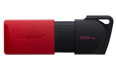 PENDRIVE KINGSTON UNIDAD FLASH USB 128 GB USB TIPO A NEGRO ROJO - 1