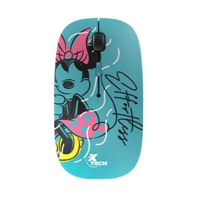MOUSE INALAMBRICO MINNIE MOUSE 4 BOTONES AGUAMARINA - 1