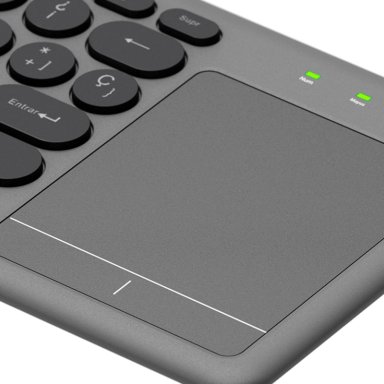 TECLADO INALAMBRICO KEYGLIDER CON PANEL TACTIL - 2
