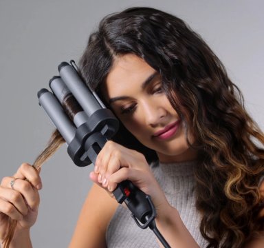 REVLON ONDULADOR WAVER JUMBO DE 3 BARRILES GRIS - 4